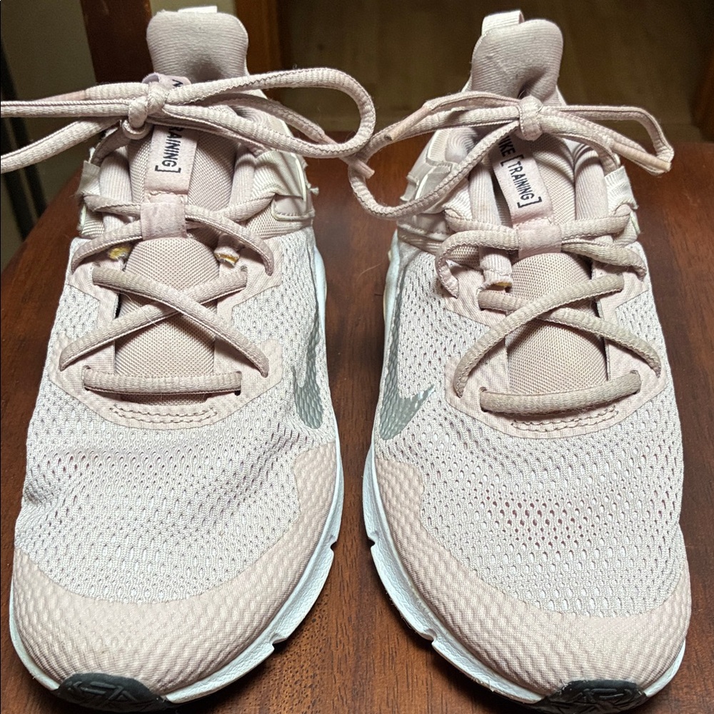Nike Women's Light Pink Mesh Training Sneakers